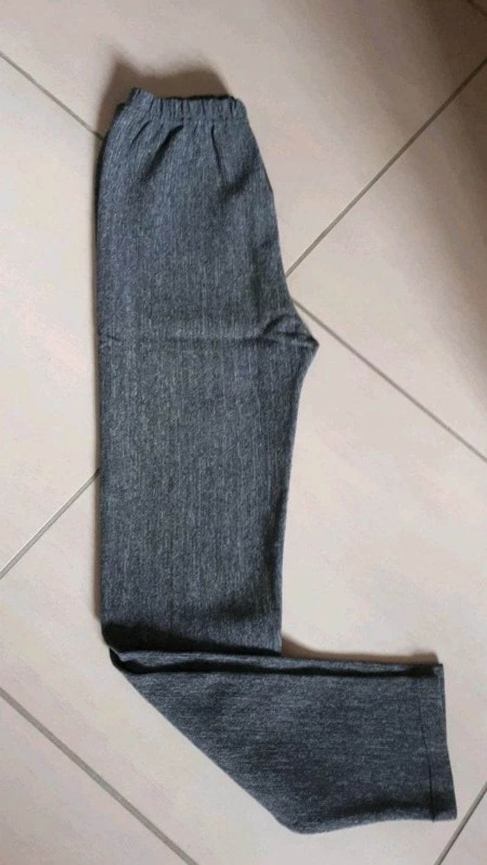 Legging vintage gris - Taille S - photo numéro 3