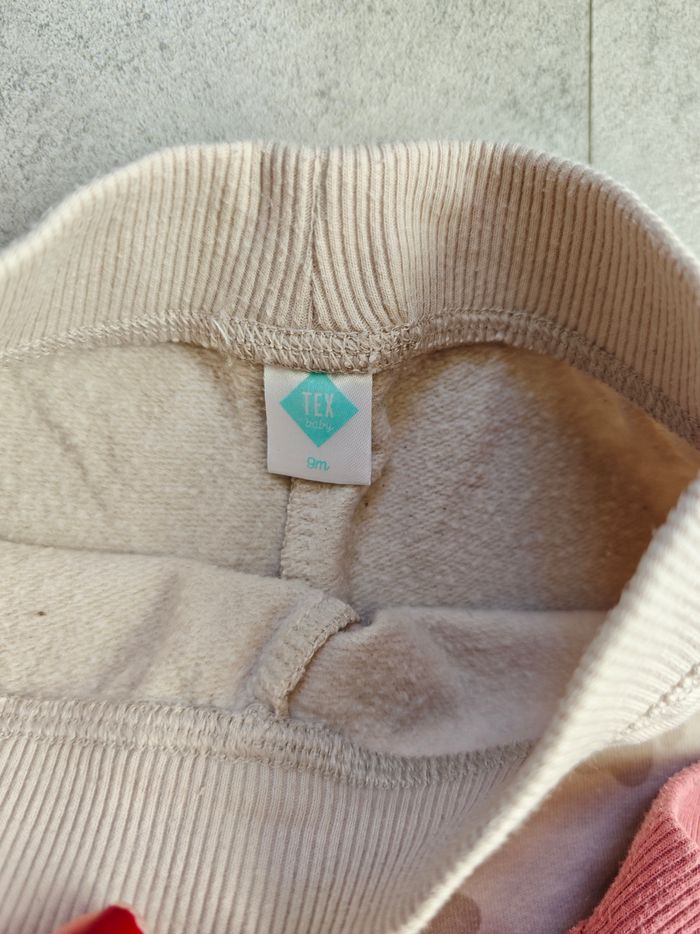 9 mois - lot de 2 joggings fille (Tex) - photo numéro 4