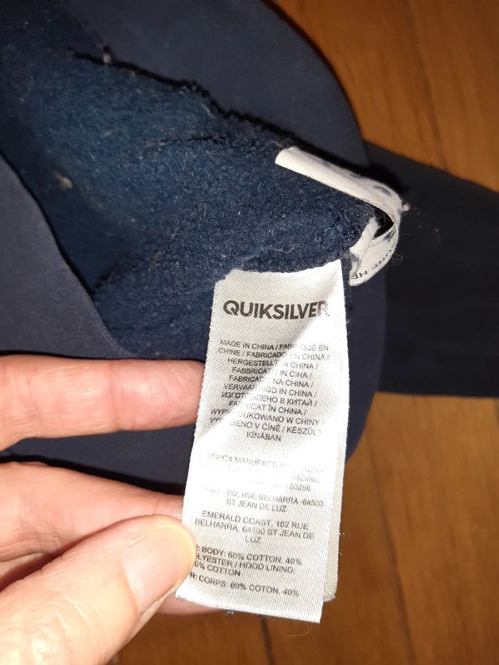 Sweat a capuche zippé Quiksilver (3A) - photo numéro 6