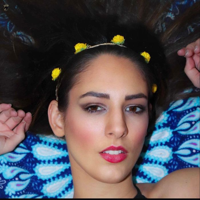 Couronne florale jaune - photo numéro 2