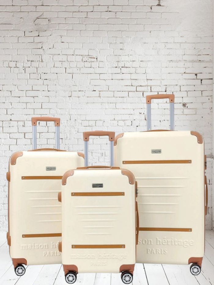 Trocadéro set 3 valises S/M/L - Crème