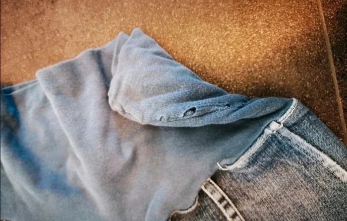 Pantalon de grossesse en jean femme S/M - photo numéro 3