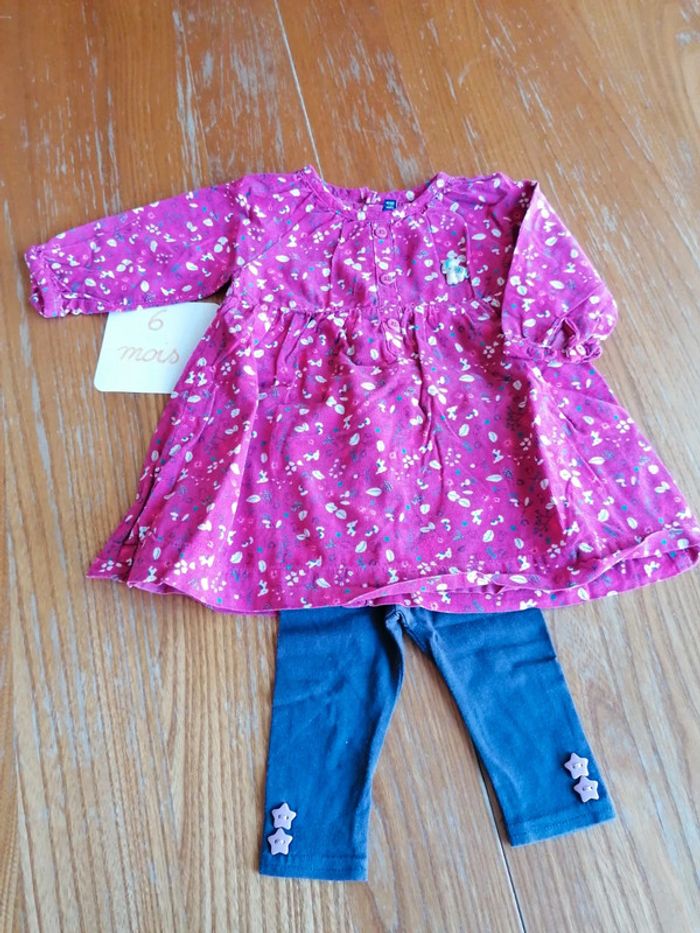 Ensemble robe velours côtelé Sergent Major 6mois