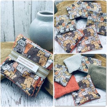 lingettes lavable et réutilisable lot de 6