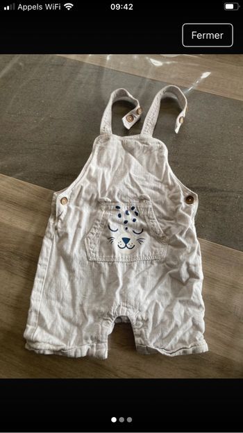 Salopette short bébé
