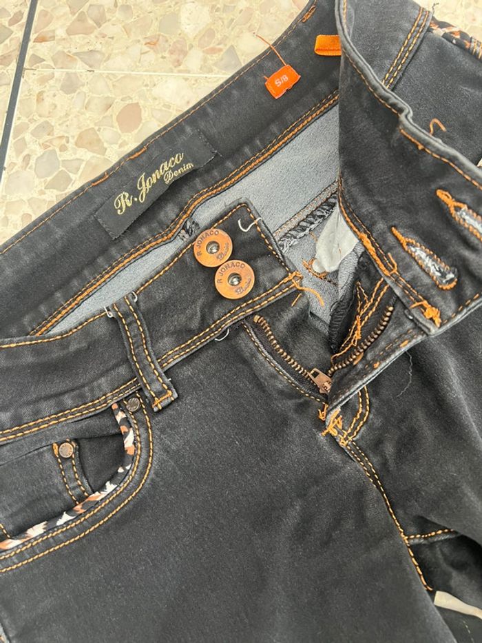 Jean stretch noir taille 36 - photo numéro 4