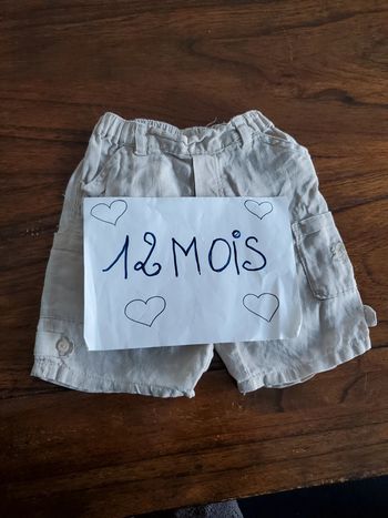 Short léger sergent major 12 mois