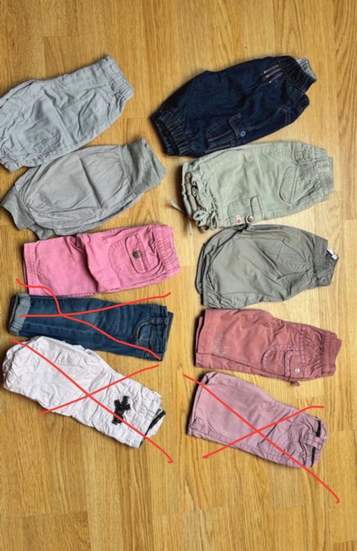 Lot pantalon bébé fille