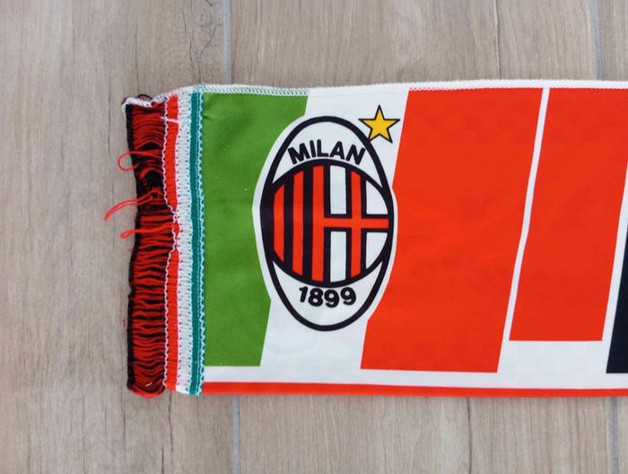 Écharpe satin vintage Milan AC - photo numéro 3