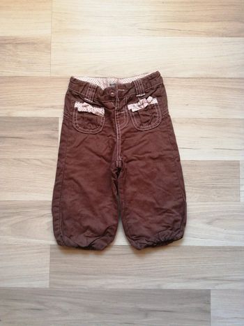 Pantalon doublé ceinture réglable