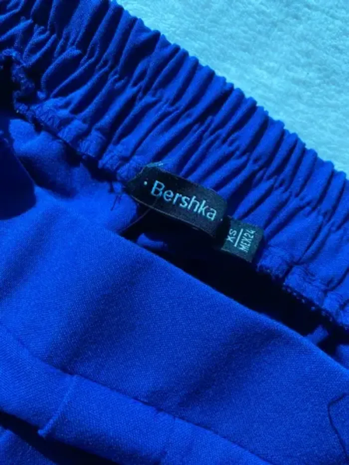 Pantalon Bleu - Bershka – Taille XS - photo numéro 3