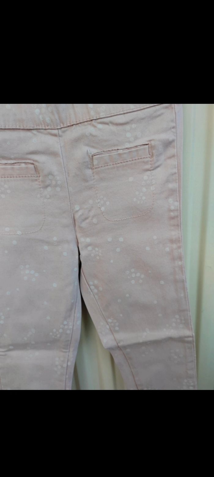 👖Pantalon slim rose à pois blanc 5 ans Kiabi - photo numéro 2