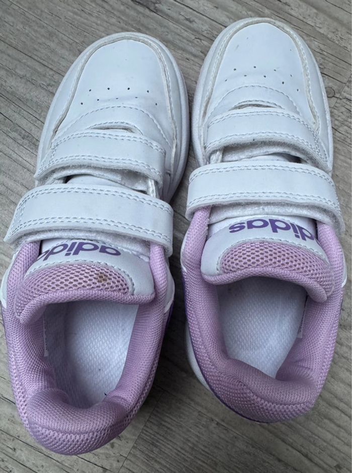 Adidas hoops 3.0 cf c TBE 32 blanche lilas - photo numéro 6