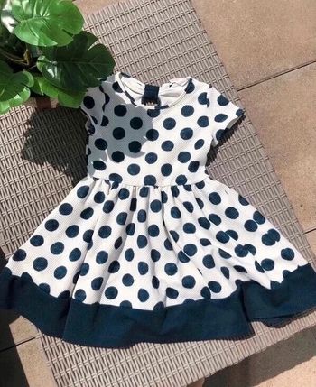 Robe blanche et marine H&M