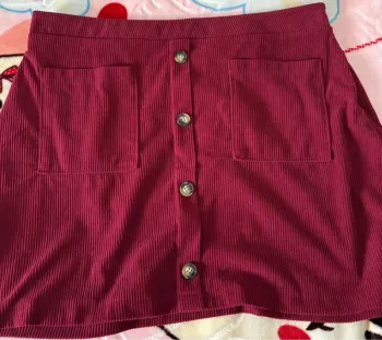 Jupe courte bordeaux