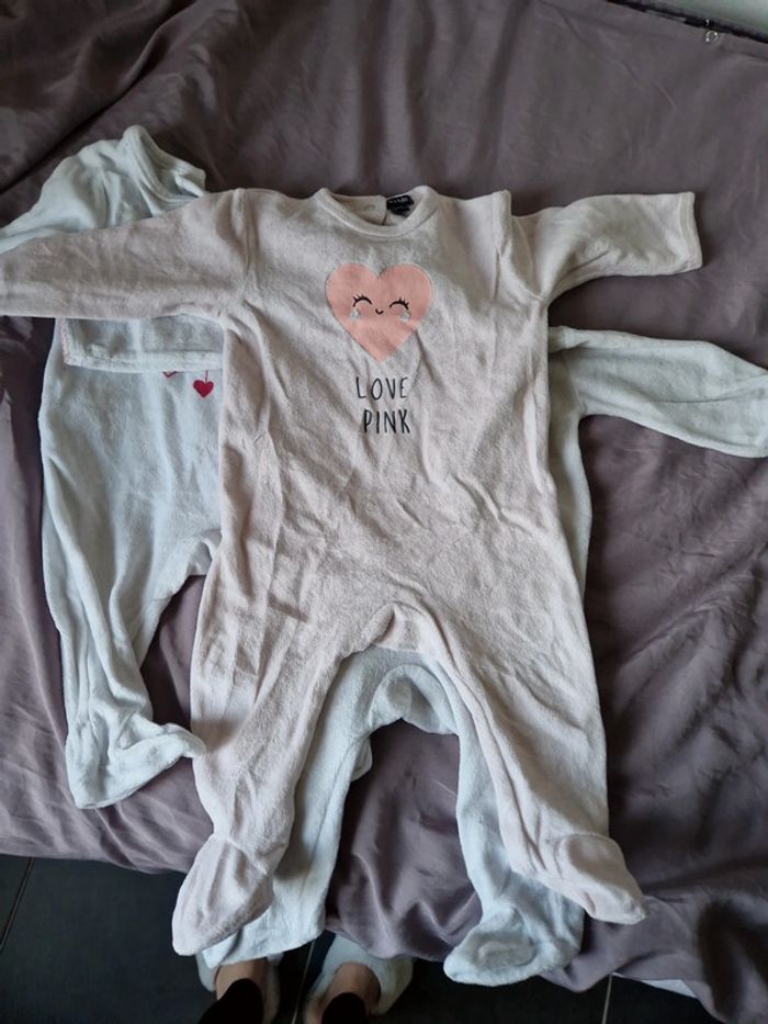 Lot de 4 pyjamas fille 6 mois - photo numéro 5