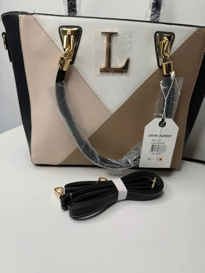 🖤 Magnifique sac à main Louis Laurent - avec petit sac bandoulière 🖤 - photo numéro 8