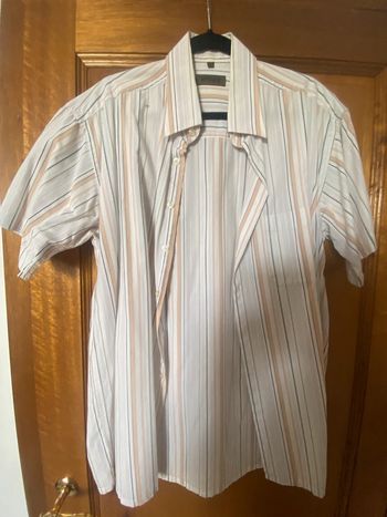 Chemise lignée manches courtes