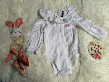 Body ML col Claudine 12 mois/74 cm