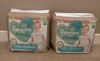 Lot couches Pampers harmonie taille 6