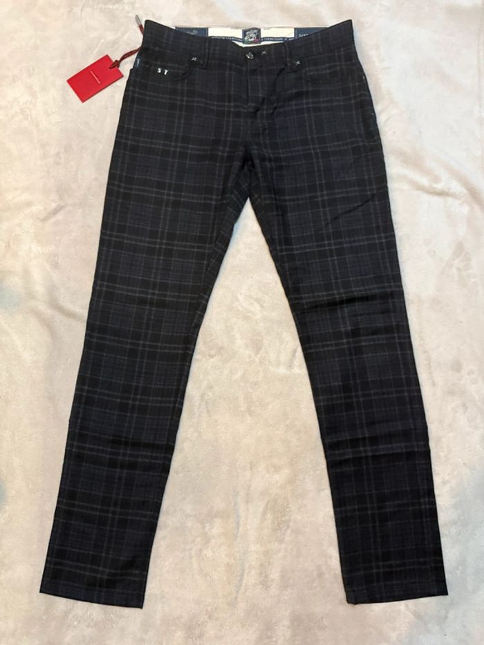 Tramarossa - Jean en laine, coupe droite, Bleu foncé, taille 32 - photo numéro 2