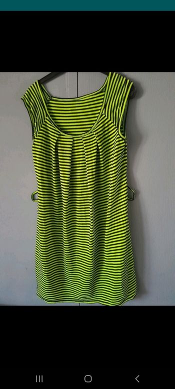 Robe jaune fluo