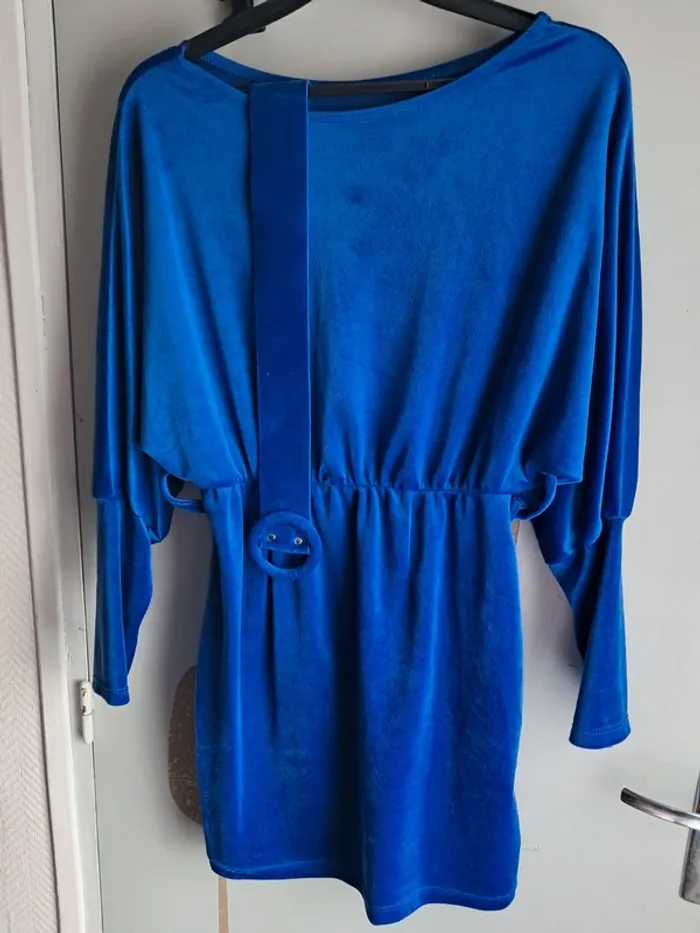 Robe courte velours
