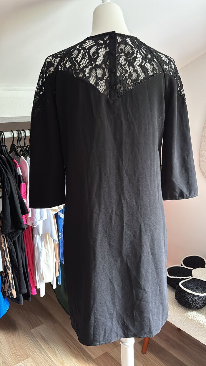 Robe longue noire dentelle Promod T36 - photo numéro 3
