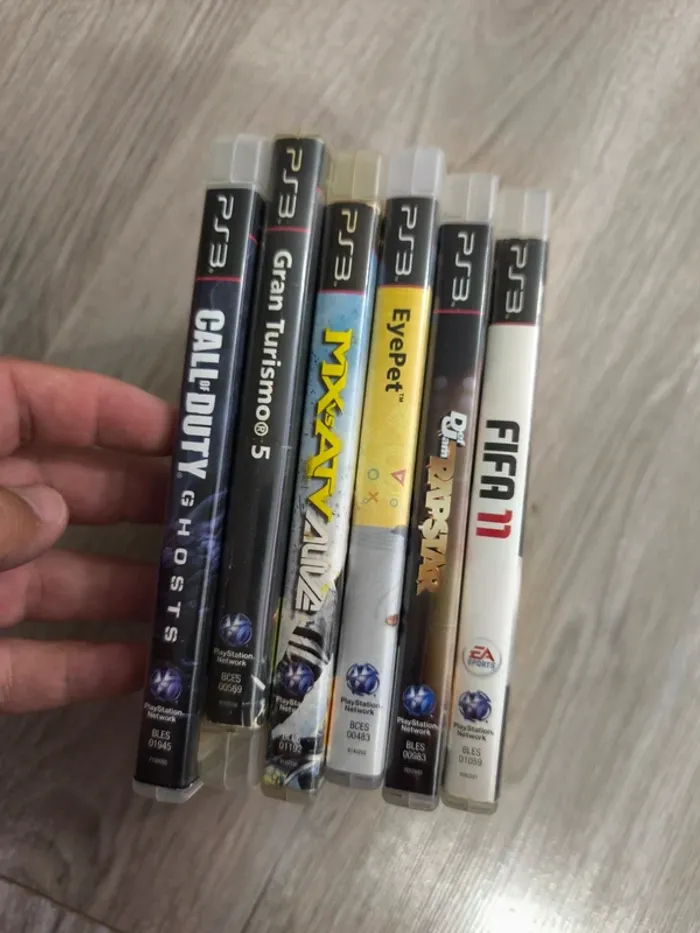 Lot jeux PS3 x6 eye pet promo disc