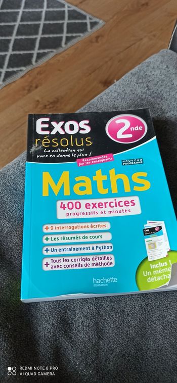 Livre maths seconde