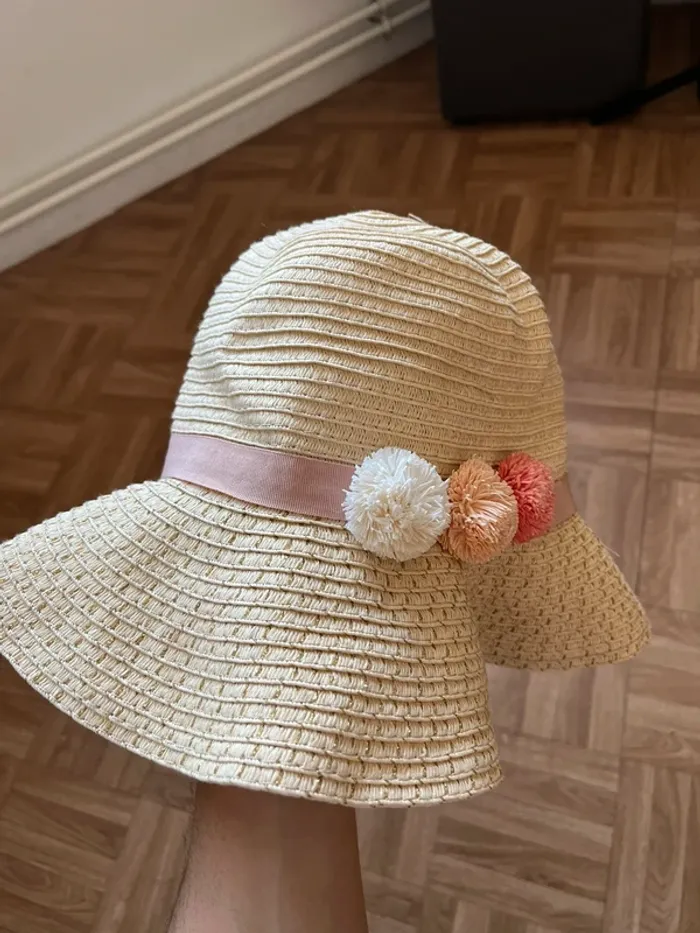 Chapeau beige crème Kiabi