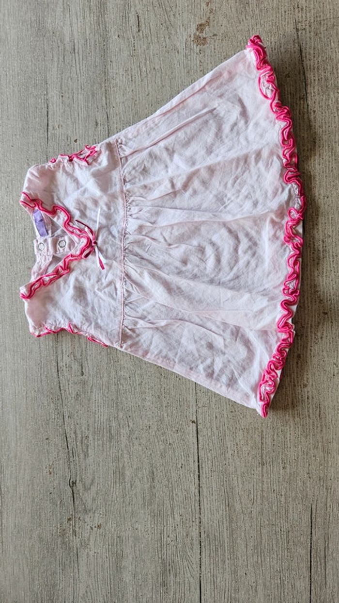 Blouse légère rose clair et rose foncé, Hema, 86, nickel - photo numéro 3