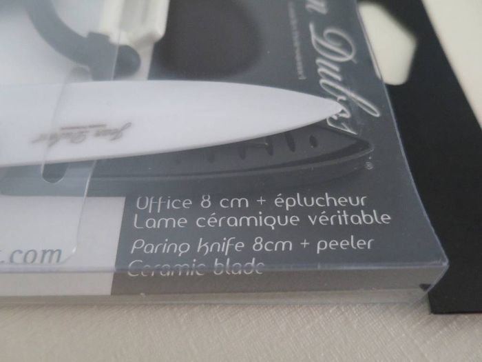 Coffret Couteau à office + éplucheur en céramique - photo numéro 3