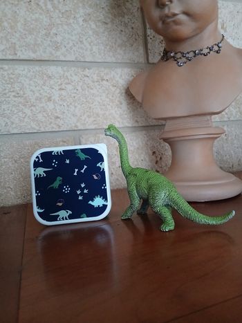 Neuf/Dinosaure: Figurine Brachiosaure +Boîte à gâteaux/goûter 