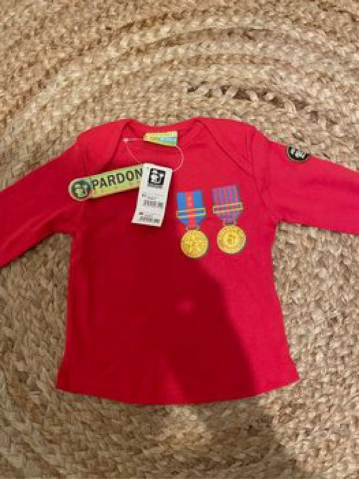 Tee shirt PARDON neuf avec étiquette 6 mois - photo numéro 4
