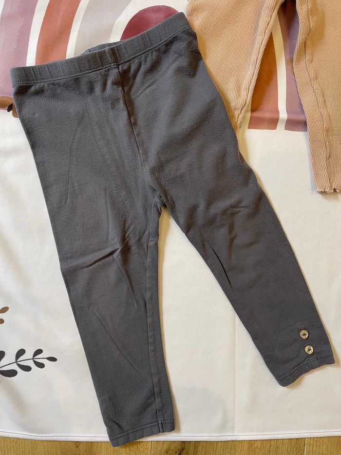 Lot de 2 leggings bébé fille – 23 mois / 86 cm (Obaïbi & Orchestra) 🌸👶 - photo numéro 3