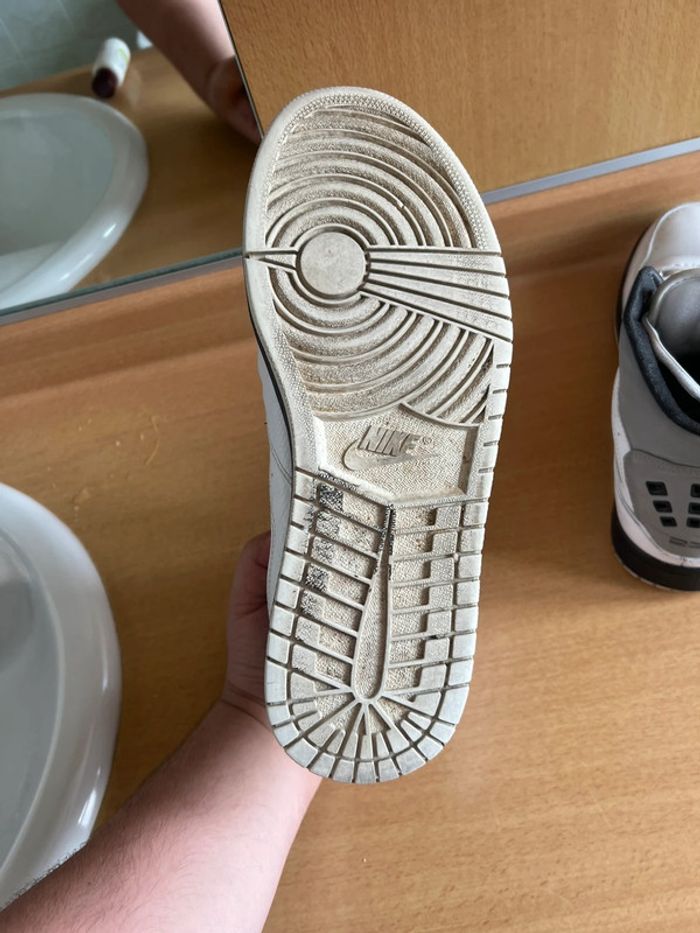 Nike Jordan 1 Flight Retro blanc/noir/gris homme - photo numéro 7