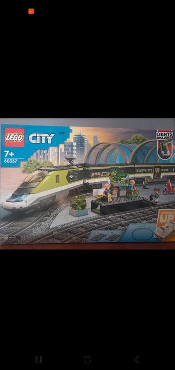 TRAIN lego city vert .