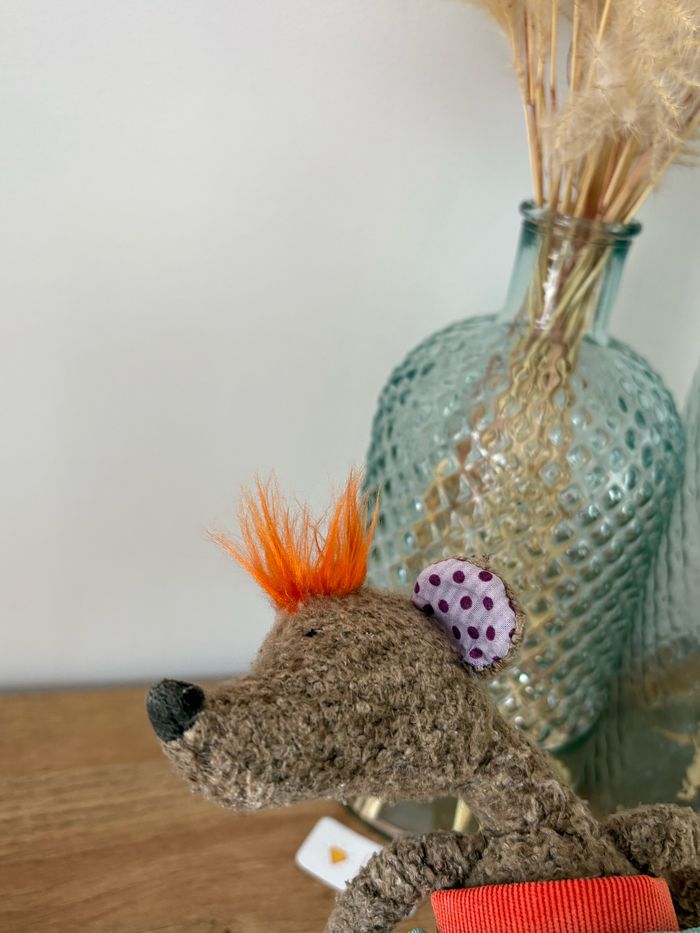 Doudou peluche souris au fond de la cour - photo numéro 7