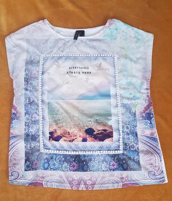 Teeshirt fleurie femme