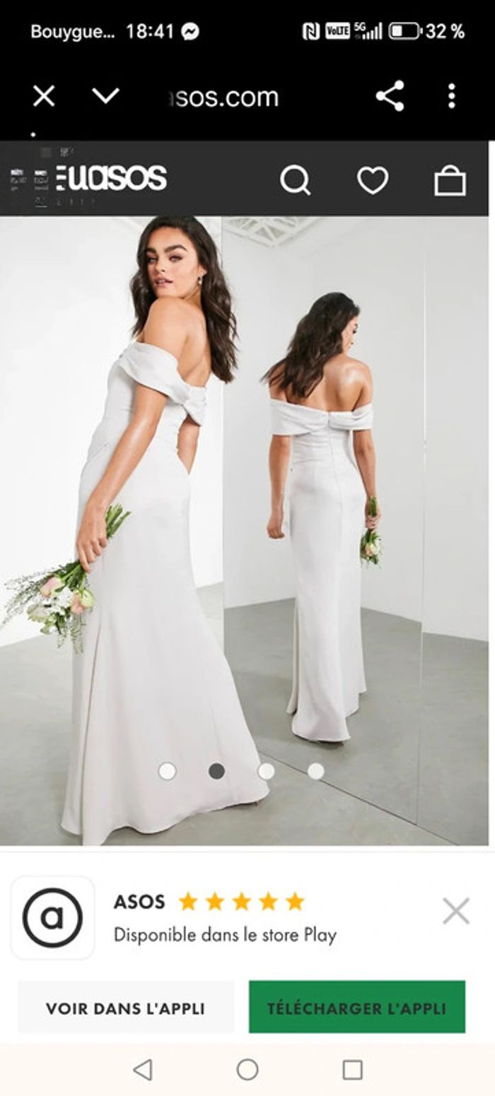 Robe cache coeur longue drapée - photo numéro 18