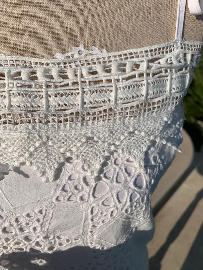 Robe broderie anglaise Les Petites blanche taille 36 S - photo numéro 11