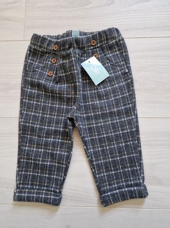 Pantalon à carreaux 12 mois Obaibi