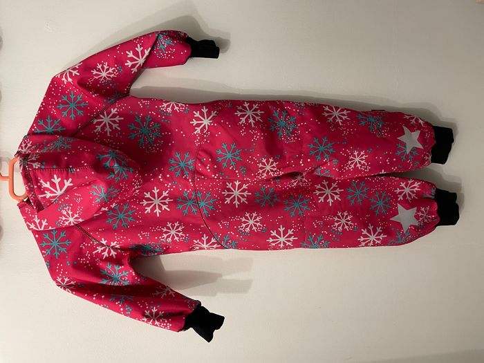Combinaison étanche IELM 110cm (4-5 ans) rose flocons
