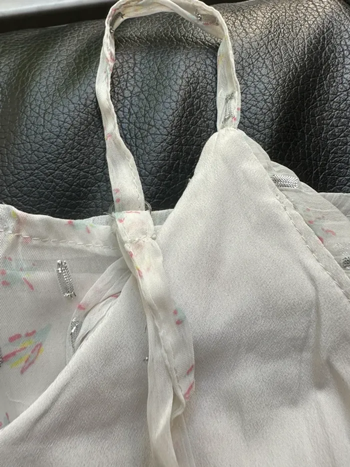 Blouse caraco kiabi xs blanche - photo numéro 7