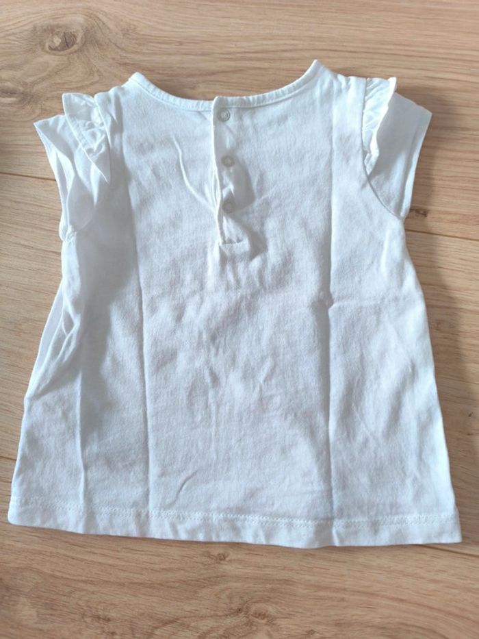 T-shirt DPAM Éléphants - Taille 12 mois - 74cm - photo numéro 3