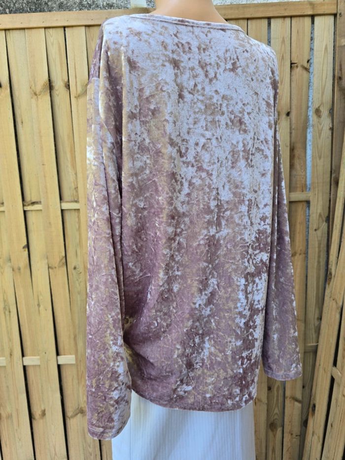Tunique velours velvet 🍒vintage 80🍒très bon état taille 44/46 - photo numéro 5