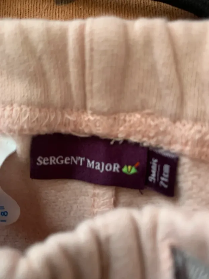 🌸 Pantalon rose clair bébé fille Sergent Major – 9 mois - photo numéro 4