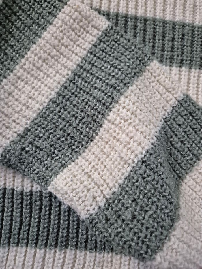 Ensemble vertbaudet pull maille et pantalon slim vert d'eau - 8/9 ans - photo numéro 4