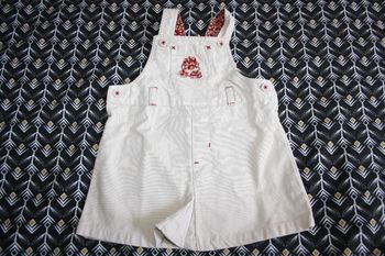 Robe salopette en écru de Sergent Major en 6 mois